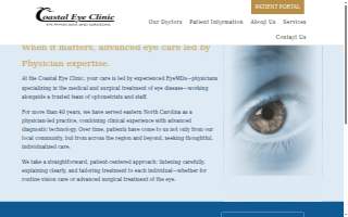 Coastal Eye Clinic PA website
