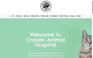 Craven Animal Hospital website
