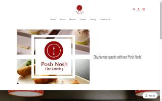 Posh Nosh Fine Catering website