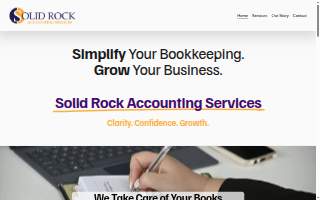 Solid Rock Accounting Services website