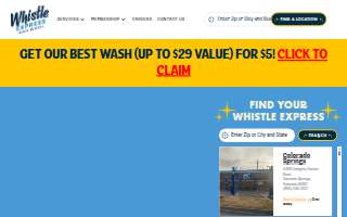 Whistle Express Car Wash of Murraysville website