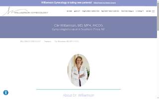 Cile Williamson, MD, MPH, FACOG of Pinehurst website