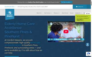 Comfort Keepers of Southern Pines website
