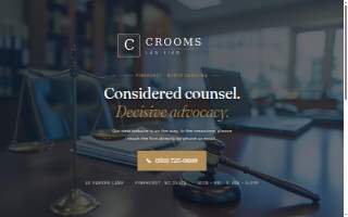 Crooms Law Firm website