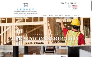 Legacy Home Construction website