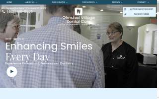 Olmsted Village Dental Care website