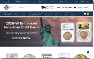 Pinehurst Coins website
