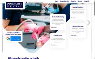 Pinehurst Dental website