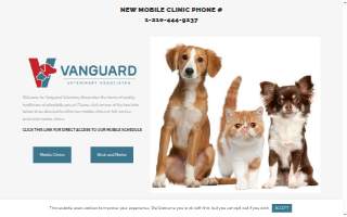 Vanguard Veterinary Hospital website