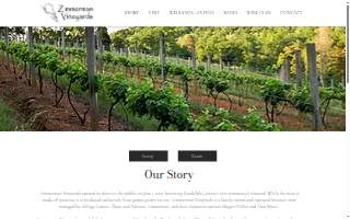 Zimmerman Vineyards of Pinehurst website