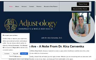 Adjust-ology Chiropractic and Whole Body Health website