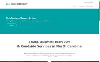 Alan's Towing & Auto Repair website