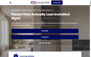 American Dream Flooring & Tile of Raleigh website