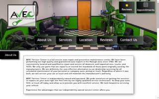AVEC Service Center website