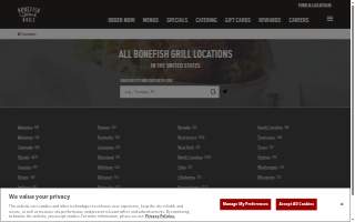 Bonefish Grill of Raleigh website
