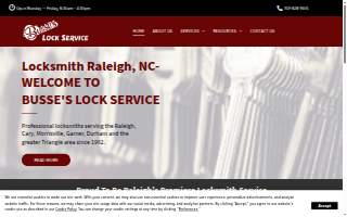 Busse's Lock Service website