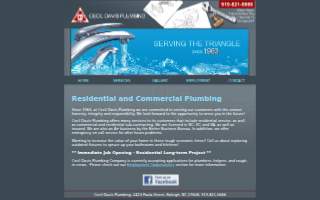 Cecil Davis Plumbing Inc website