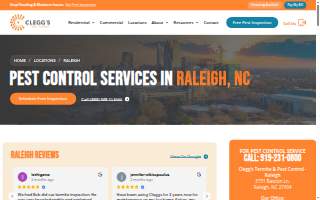 Clegg’s Termite & Pest Control - Raleigh website