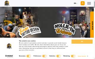 Cleopatra Ink Tattoo & Piercing Raleigh Studio website