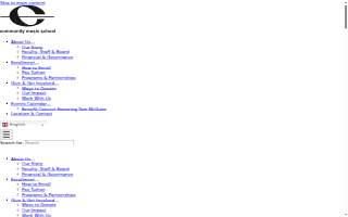 Community Music School website