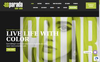 d sparada Color Salon website