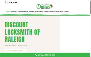Discount Locksmith of Raleigh website