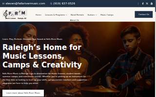 Falls River Music website