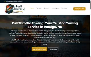 Full Throttle Towing website