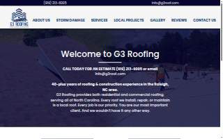 G3 Roofing website