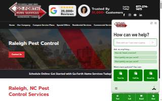 Go-Forth Pest Control of Raleigh website