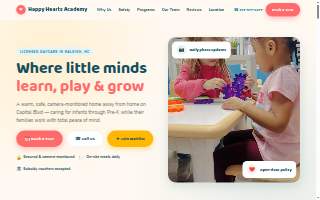 Happy Hearts Academy website