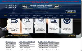 Jordan Driving School, Inc. of Raleigh website