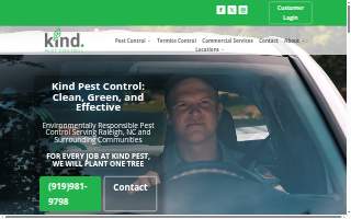 Kind Pest Control website