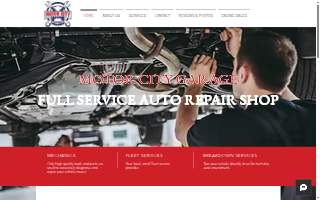 Motor City Garage website
