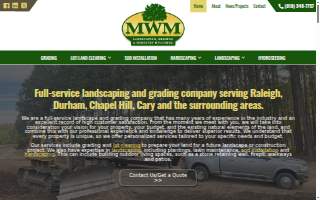 MWM Landscaping & Grading website