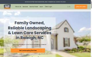 Nature First Landscaping website