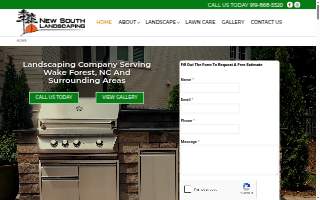 New South Landscaping Inc of Raleigh website