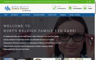 North Raleigh Family Eyecare website