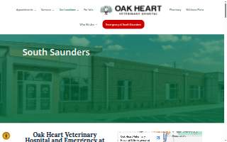 Oak Heart Veterinary Hospital & Emergency at South Saunders website