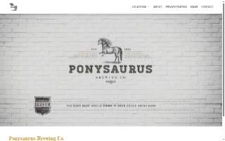 Ponysaurus Brewing Co. website