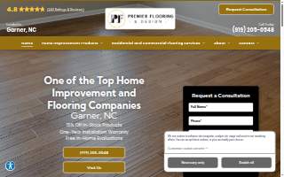 Premier Flooring & Design of Raleigh website