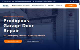 Prodigious Garage Door Repair website