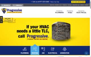 Progressive | Plumbing, Heating & Air, Electrical website