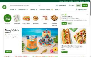 Publix Super Market on Peace St. website