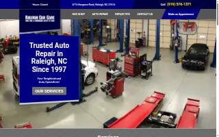 Raleigh Car Care website