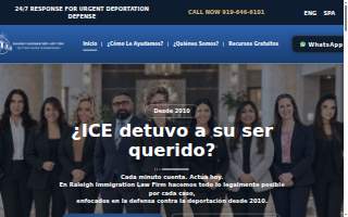 Raleigh Immigration Law Firm website