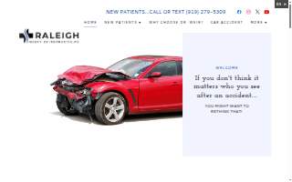 Raleigh Injury Chiropractic, P.C. website