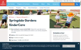 Springdale Gardens KinderCare website