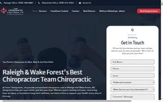 Team Chiropractic and Sports Medicine Center website
