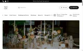 TG Floristry website